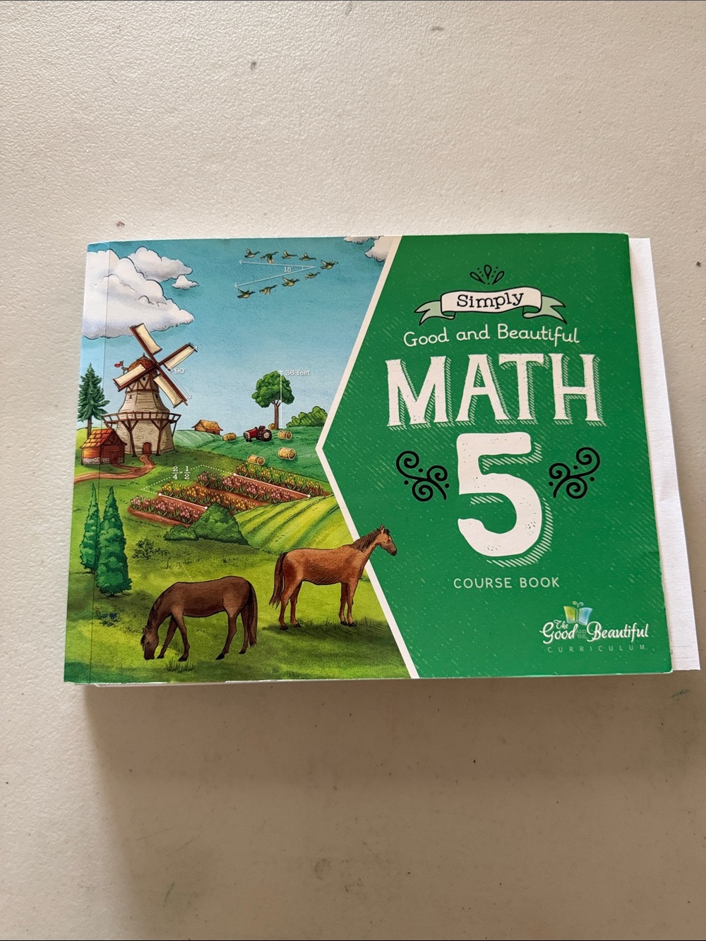 Good and Beautiful Math 5 Course Book - Green